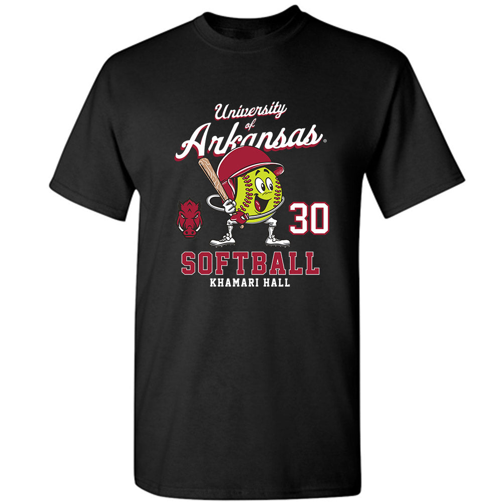 Arkansas - NCAA Softball : Khamari Hall - Fashion Shersey T-Shirt-0