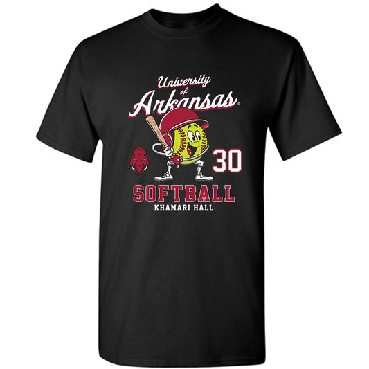 Arkansas - NCAA Softball : Khamari Hall - Fashion Shersey T-Shirt-0