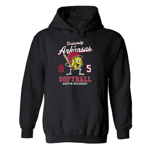 Arkansas - NCAA Softball : Ashtyn Reichardt - Fashion Shersey Hooded Sweatshirt-0