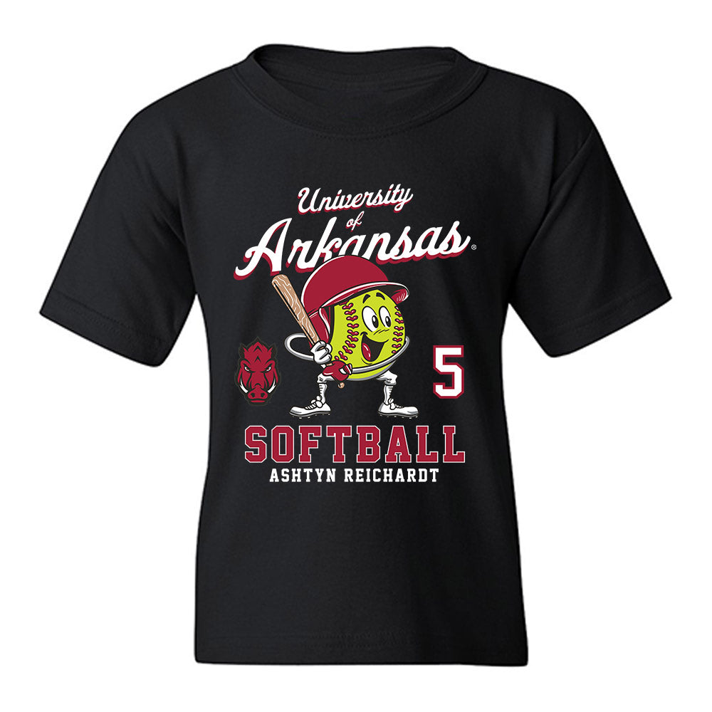 Arkansas - NCAA Softball : Ashtyn Reichardt - Fashion Shersey Youth T-Shirt-0