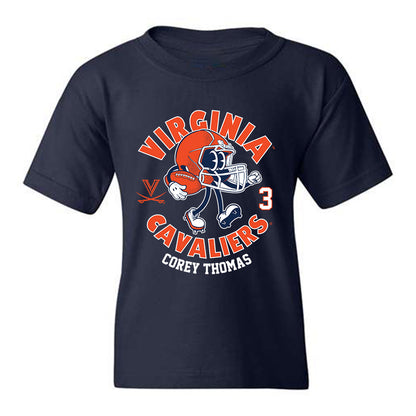 Virginia - NCAA Football : Corey Thomas - Youth T-Shirt Fashion Shersey