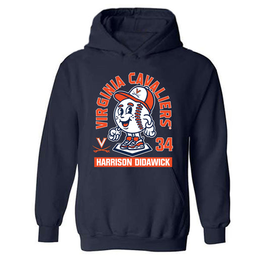 Virginia - NCAA Baseball : Harrison Didawick - Hooded Sweatshirt Fashion Shersey