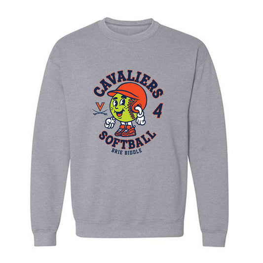 Virginia - NCAA Softball : Brie Biddle - Fashion Shersey Crewneck Sweatshirt-0