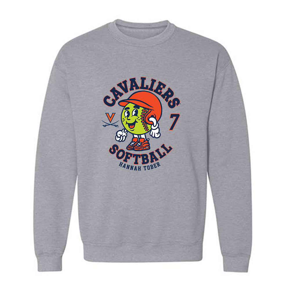 Virginia - NCAA Softball : Hannah Tober - Fashion Shersey Crewneck Sweatshirt-0