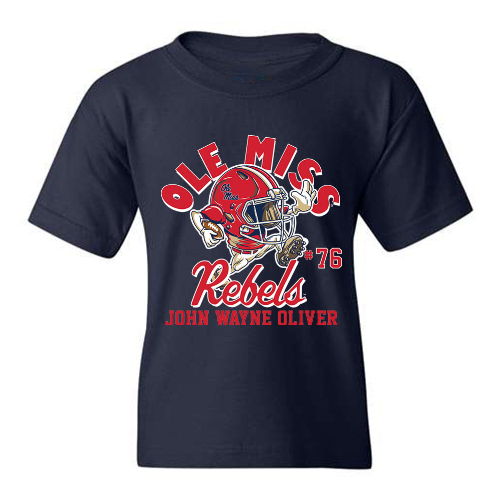 Ole Miss - NCAA Football : John Wayne Oliver - Youth T-Shirt