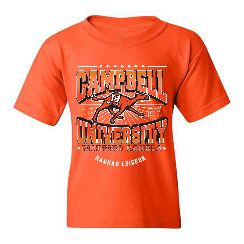 Campbell - NCAA Softball : Hannah Leierer - Fashion Shersey Youth T-Shirt-0