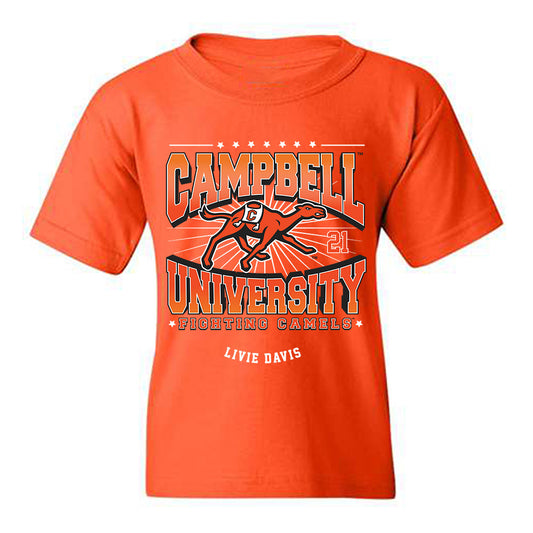 Campbell - NCAA Softball : livie davis - Fashion Shersey Youth T-Shirt-0