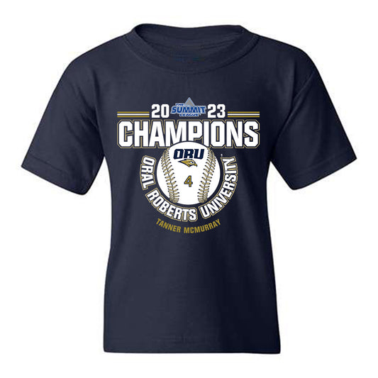Oral Roberts - NCAA Baseball : Tanner McMurray - Sports Shersey Youth T-Shirt-0