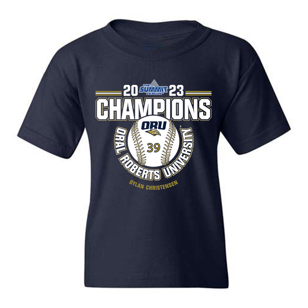 Oral Roberts - NCAA Baseball : Dylan Christensen - Sports Shersey Youth T-Shirt