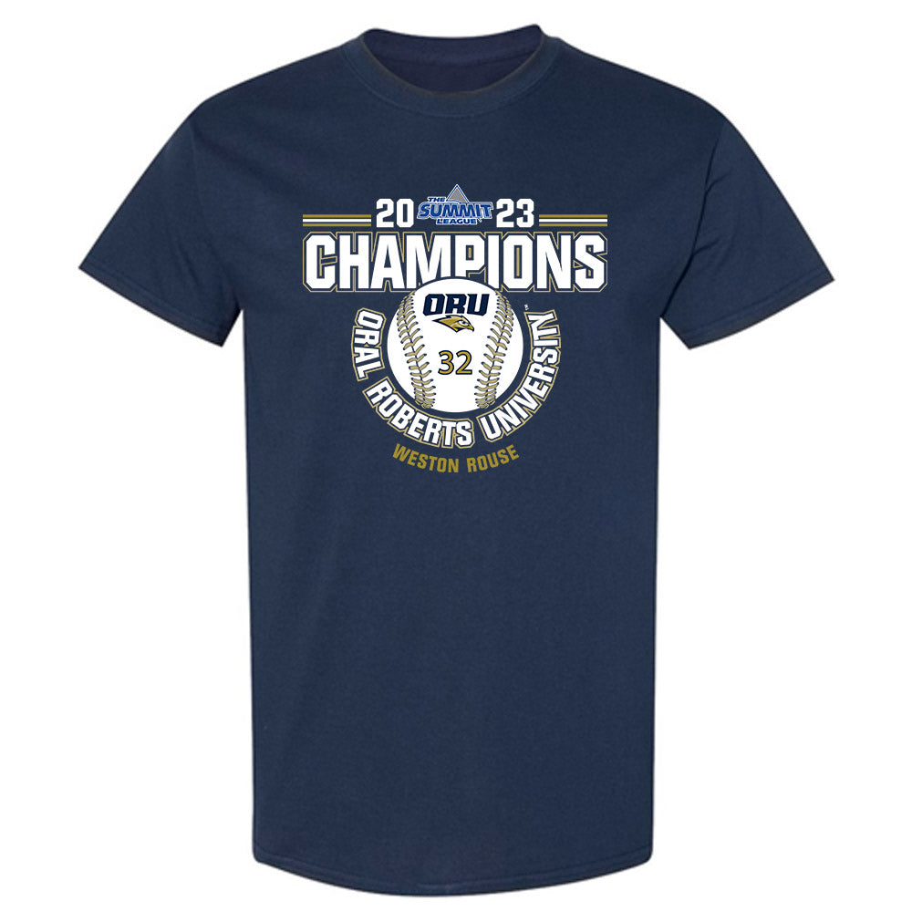 Oral Roberts - NCAA Baseball : Weston Rouse - Sports Shersey T-Shirt