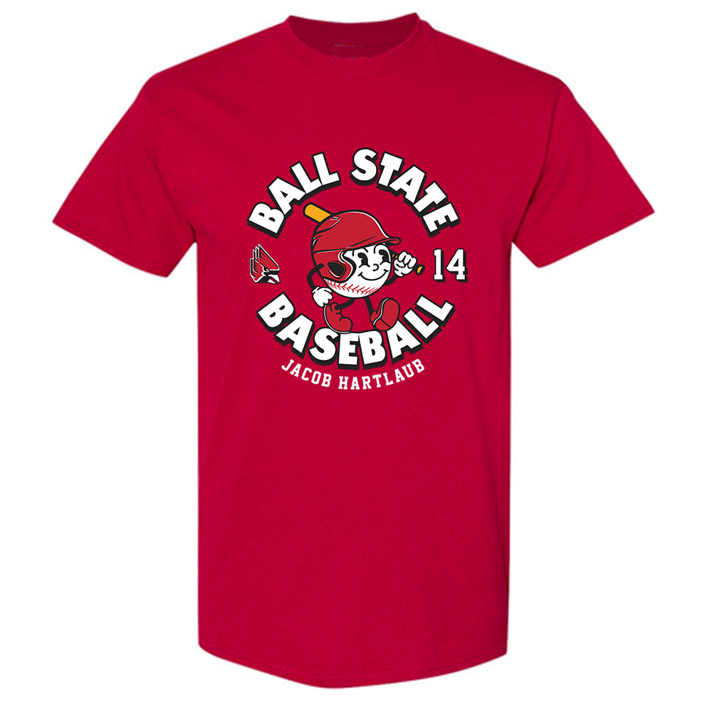 Ball State - NCAA Baseball : Jacob Hartlaub - T-Shirt Fashion Shersey