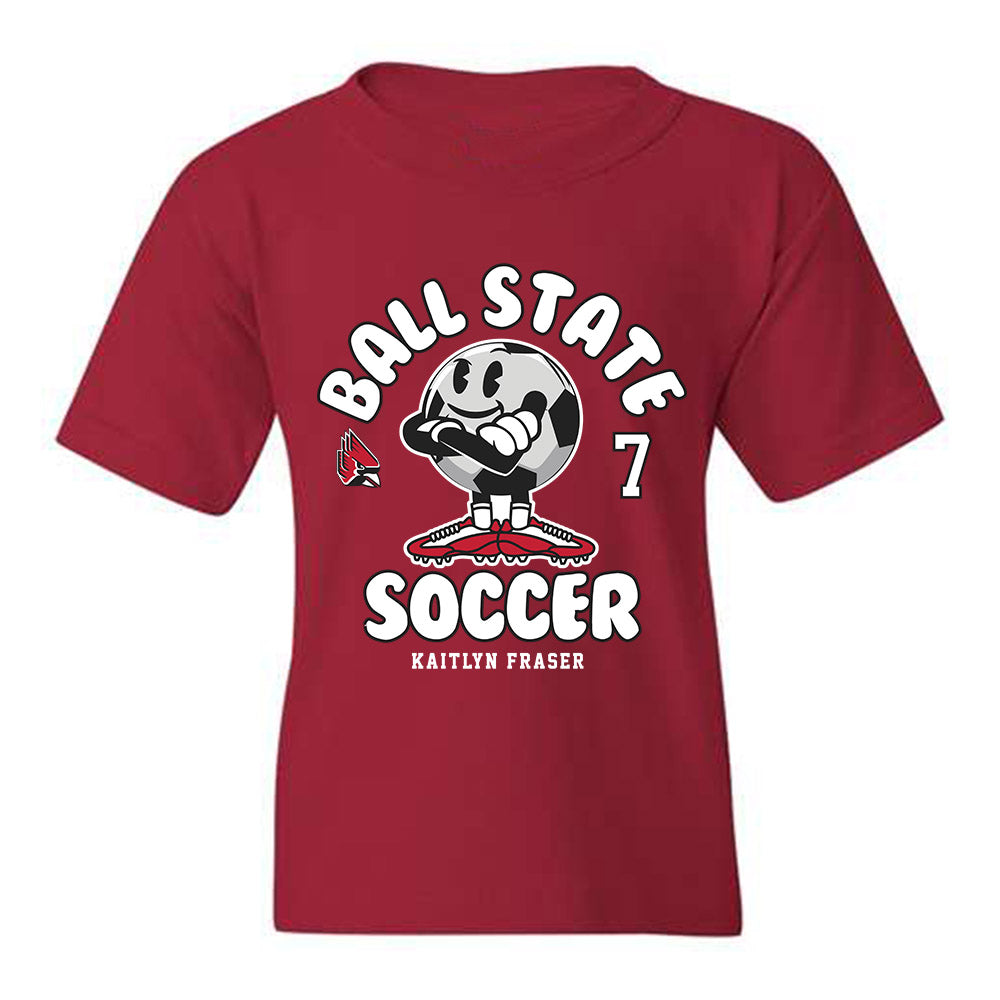 Ball State - NCAA Women's Soccer : Kaitlyn Fraser - Youth T-Shirt Fashion Shersey