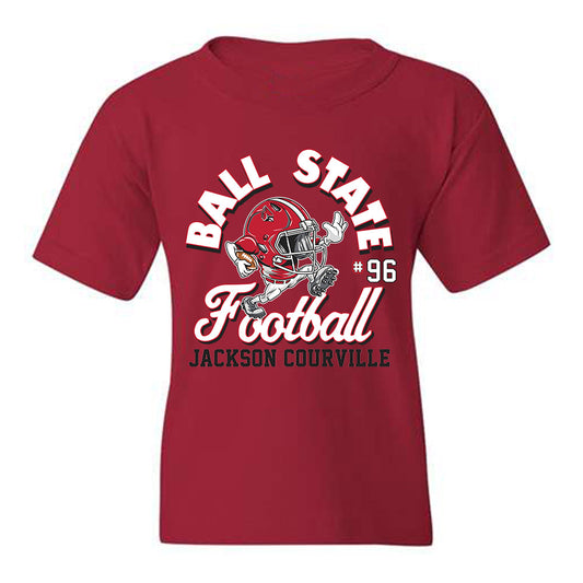 Ball State - NCAA Football : Jackson Courville - Youth T-Shirt Fashion Shersey