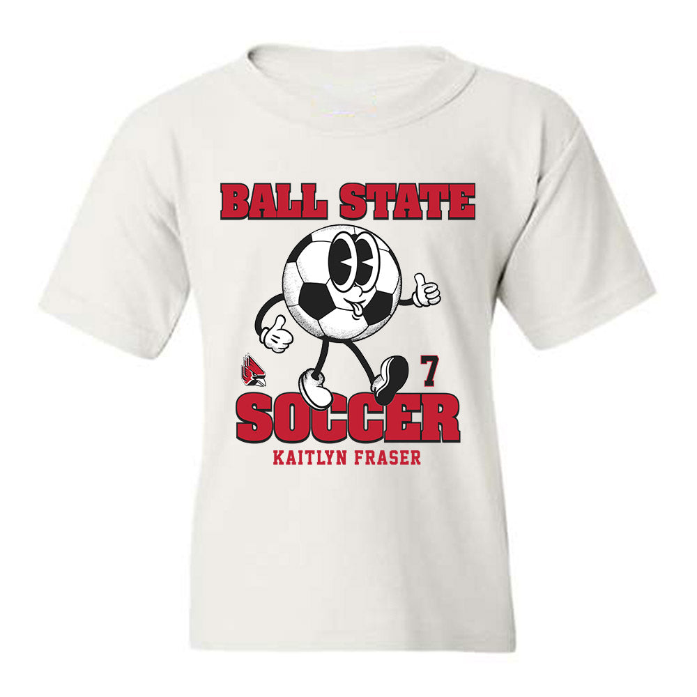 Ball State - NCAA Women's Soccer : Kaitlyn Fraser - Youth T-Shirt Fashion Shersey