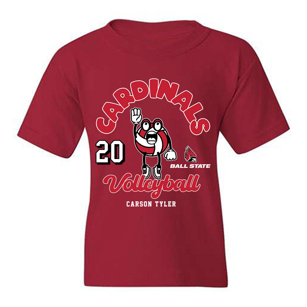 Ball State - NCAA Women's Volleyball : Carson Tyler - Fashion Shersey Youth T-Shirt-0
