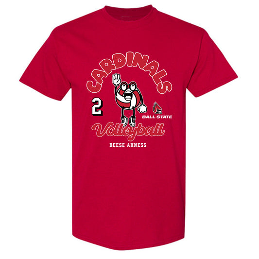 Ball State - NCAA Women's Volleyball : Reese Axness - Fashion Shersey T-Shirt-0