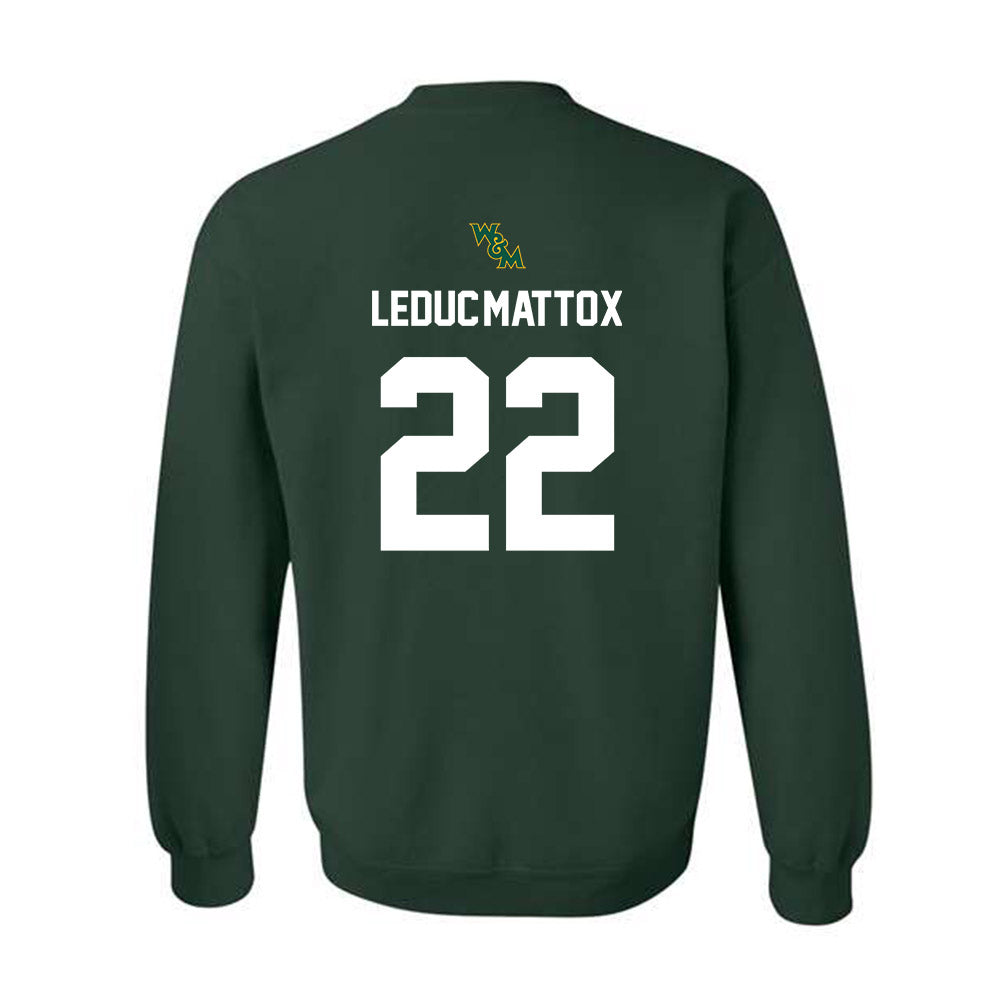 William & Mary - NCAA Football : Branson Leduc-Mattox - Crewneck Sweatshirt-1