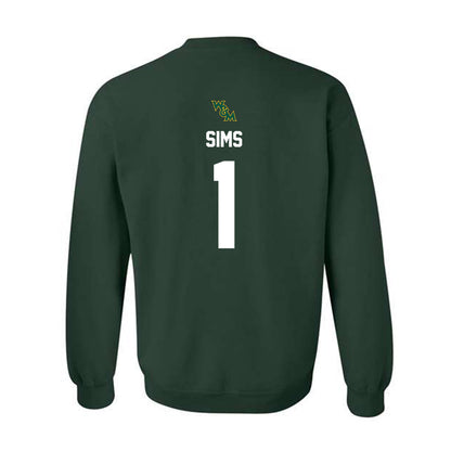 William & Mary - NCAA Football : Tariq Sims - Crewneck Sweatshirt-1