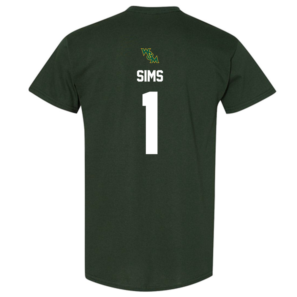 William & Mary - NCAA Football : Tariq Sims - T-Shirt-1