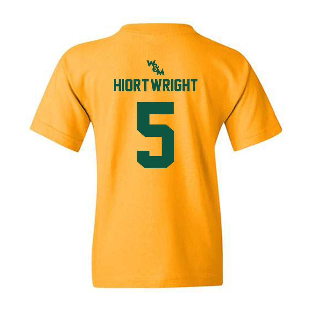 William & Mary - NCAA Men's Soccer : Noah Hiort-Wright - Sports Shersey Youth T-Shirt-1