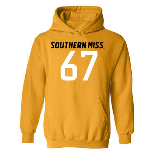 Southern Miss - NCAA Football : Broderick Roman - Replica Shersey Hooded Sweatshirt-0