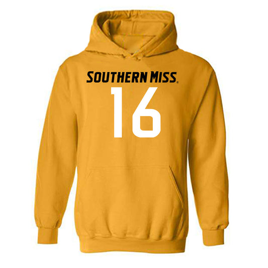 Southern Miss - NCAA Football : Jameer Lewis - Replica Shersey Hooded Sweatshirt-0