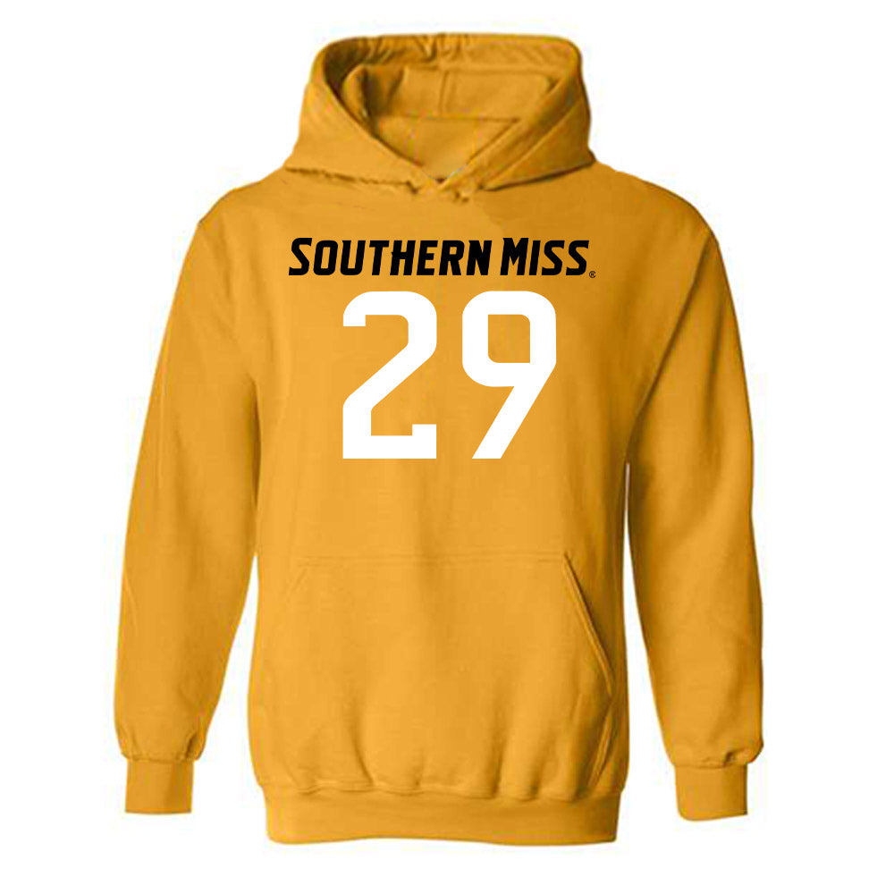 Southern Miss - NCAA Football : Jackson Klein - Replica Shersey Hooded Sweatshirt-0