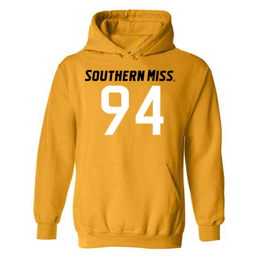 Southern Miss - NCAA Football : kaden morgan - Replica Shersey Hooded Sweatshirt-0