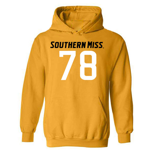 Southern Miss - NCAA Football : Jez Janvier - Replica Shersey Hooded Sweatshirt-0