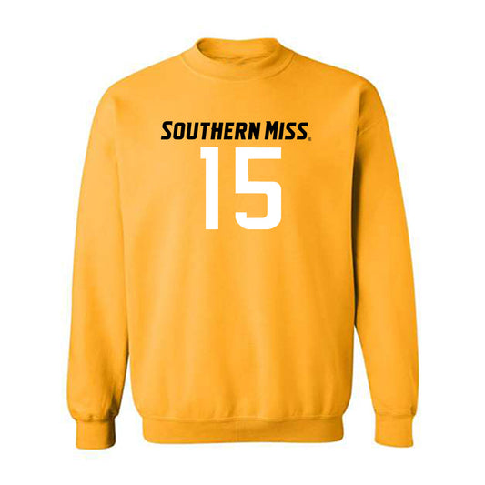 Southern Miss - NCAA Football : Kyle Davis - Replica Shersey Crewneck Sweatshirt-0