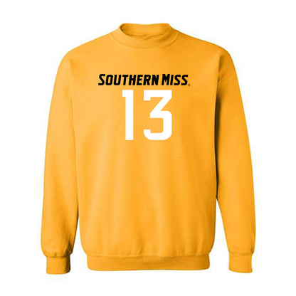 Southern Miss - NCAA Football : Mathis Haygood - Replica Shersey Crewneck Sweatshirt-0