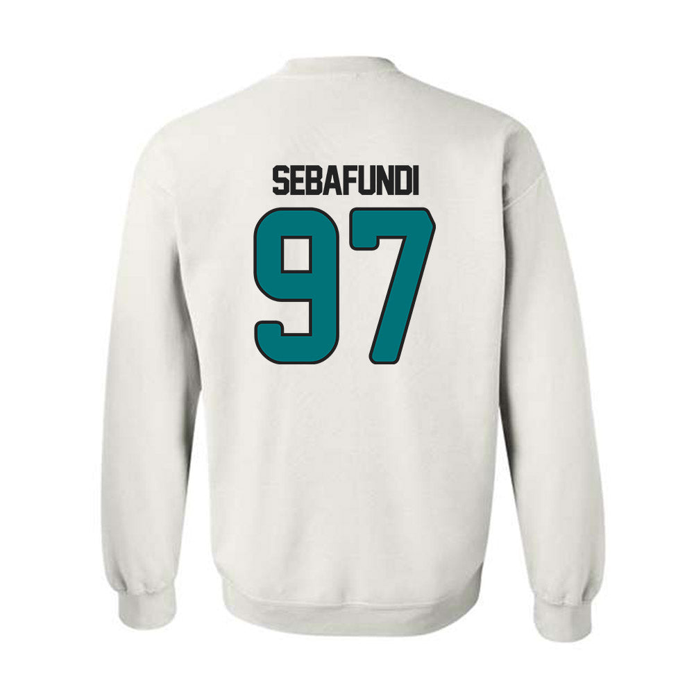 Coastal Carolina - NCAA Football : Emile Sebafundi - Replica Shersey Crewneck Sweatshirt-1