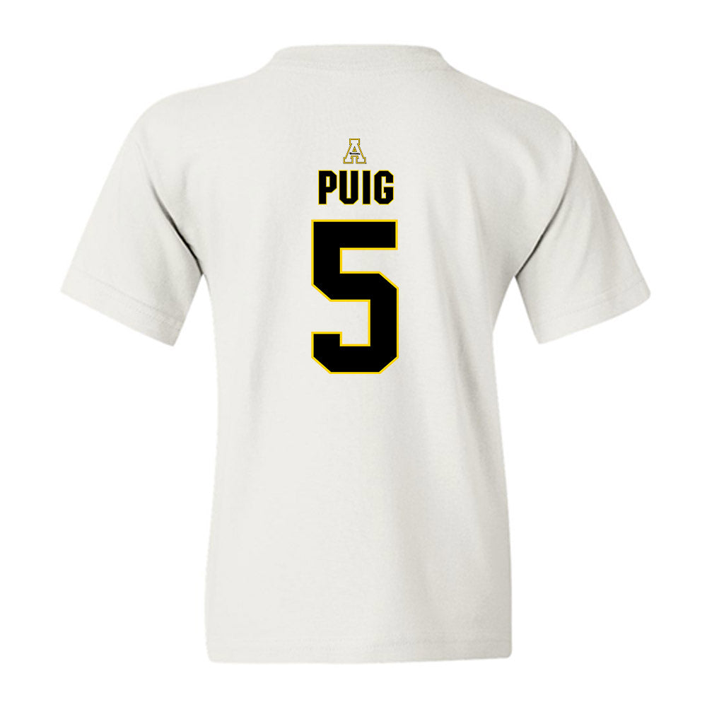 App State - NCAA Baseball : Ethan Puig - Replica Shersey Youth T-Shirt-1