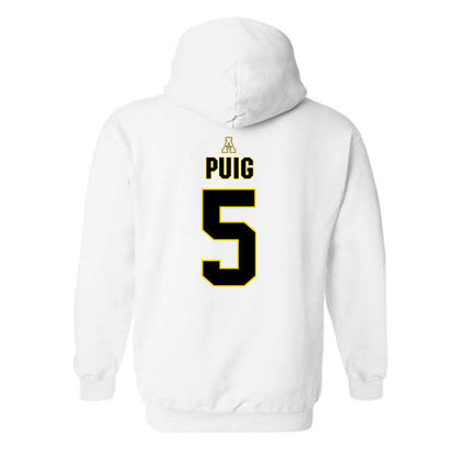 App State - NCAA Baseball : Ethan Puig - Replica Shersey Hooded Sweatshirt-1