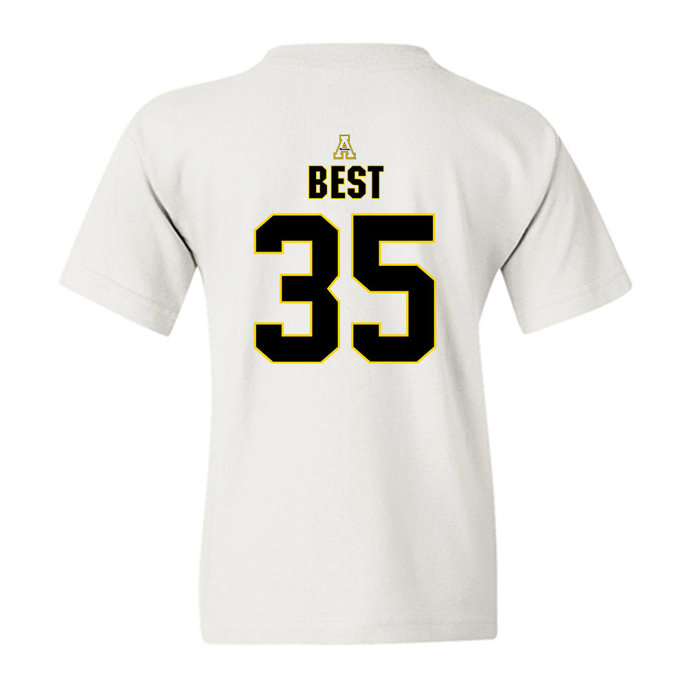 App State - NCAA Baseball : Liam Best - Replica Shersey Youth T-Shirt-1
