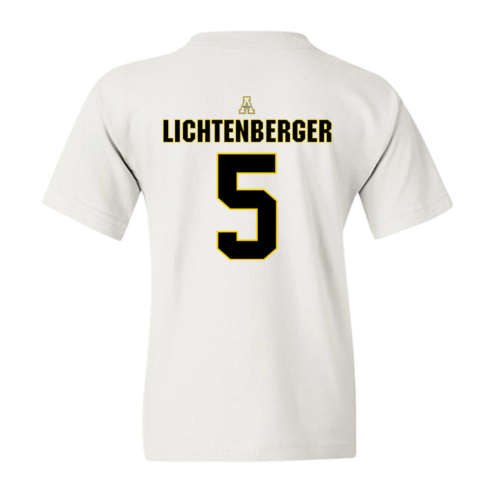 App State - NCAA Baseball : Tyler Lichtenberger - Replica Shersey Youth T-Shirt-1