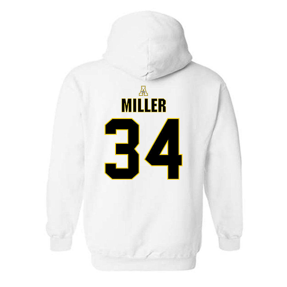 App State - NCAA Baseball : Kameron Miller - Replica Shersey Hooded Sweatshirt-1