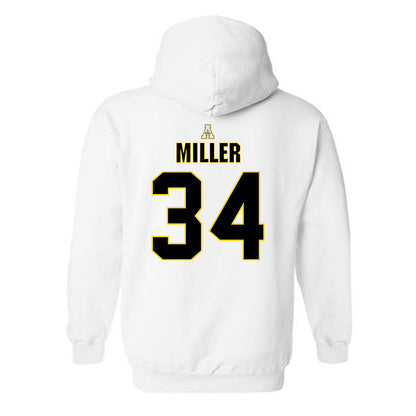 App State - NCAA Baseball : Kameron Miller - Replica Shersey Hooded Sweatshirt-1