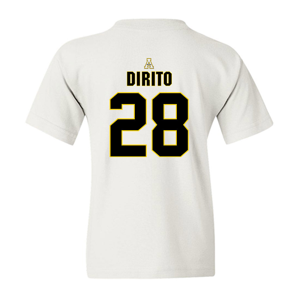 App State - NCAA Baseball : Nick DiRito - Replica Shersey Youth T-Shirt-1