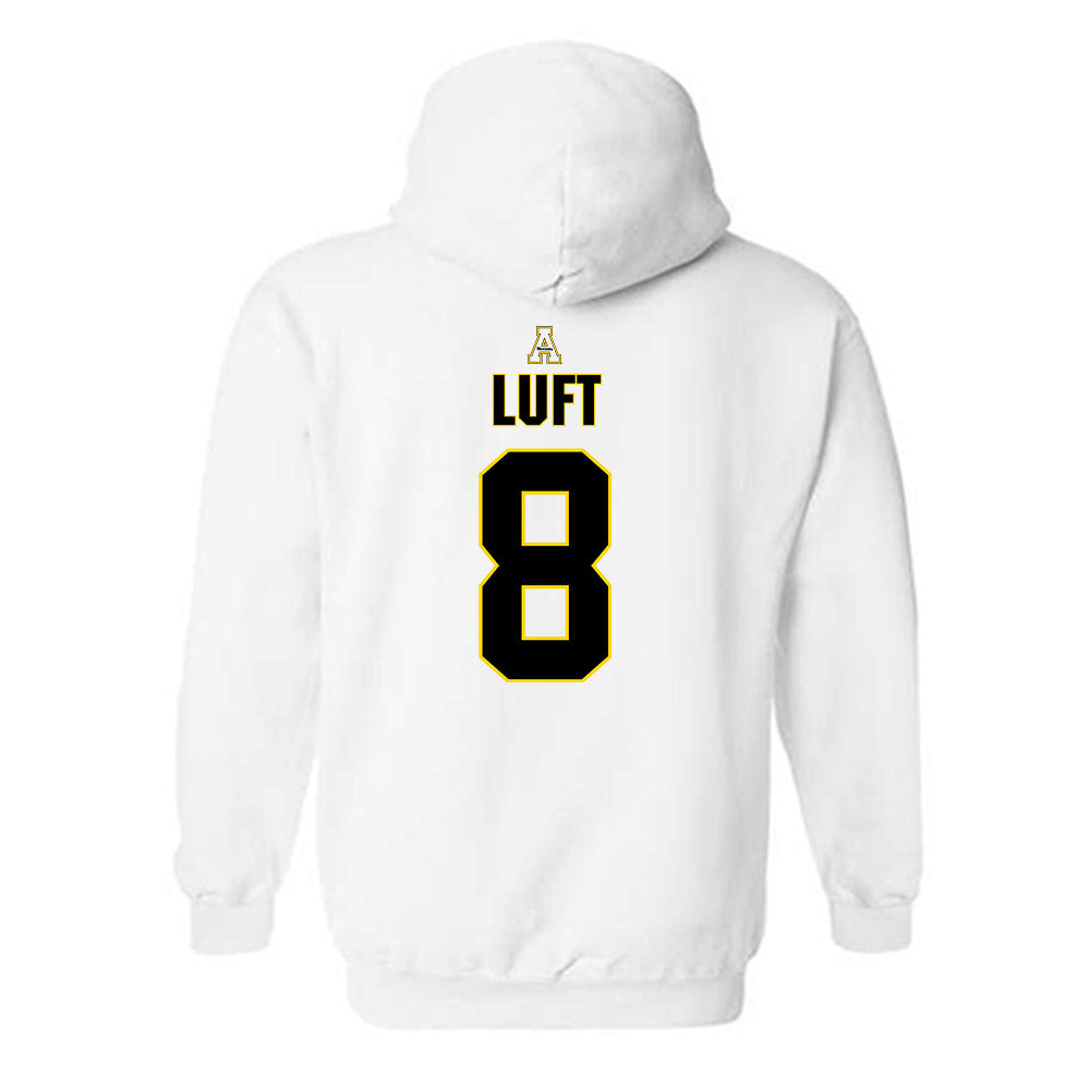 App State - NCAA Baseball : Riley Luft - Replica Shersey Hooded Sweatshirt-1