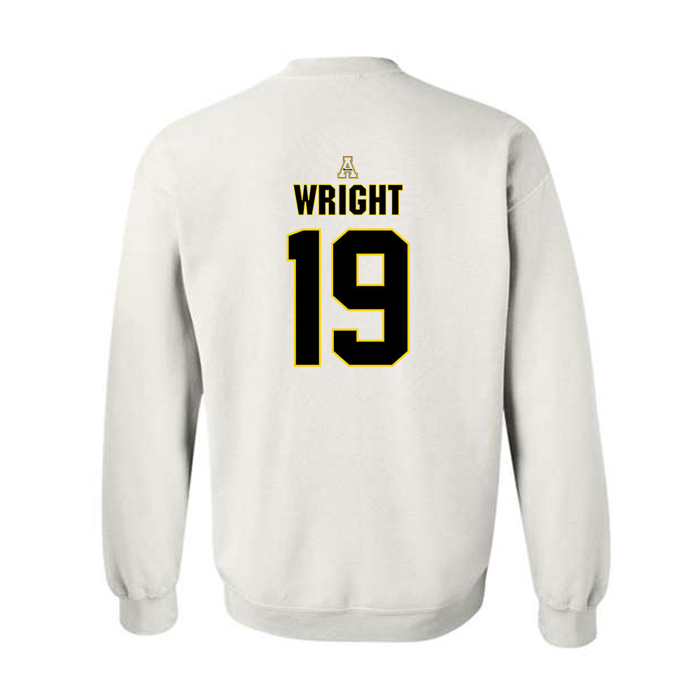 App State - NCAA Baseball : Brooks Wright - Replica Shersey Crewneck Sweatshirt-1