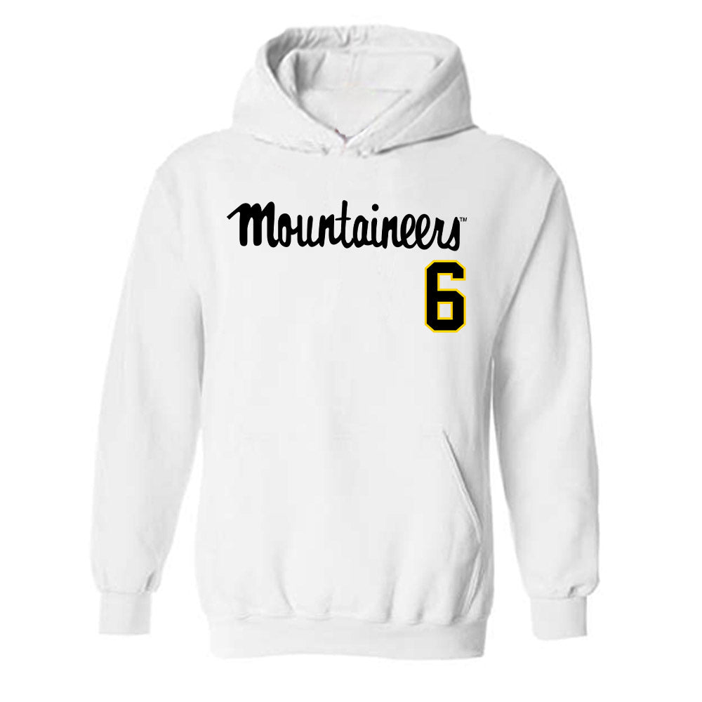 App State - NCAA Baseball : Joseph Zamora - Replica Shersey Hooded Sweatshirt-0