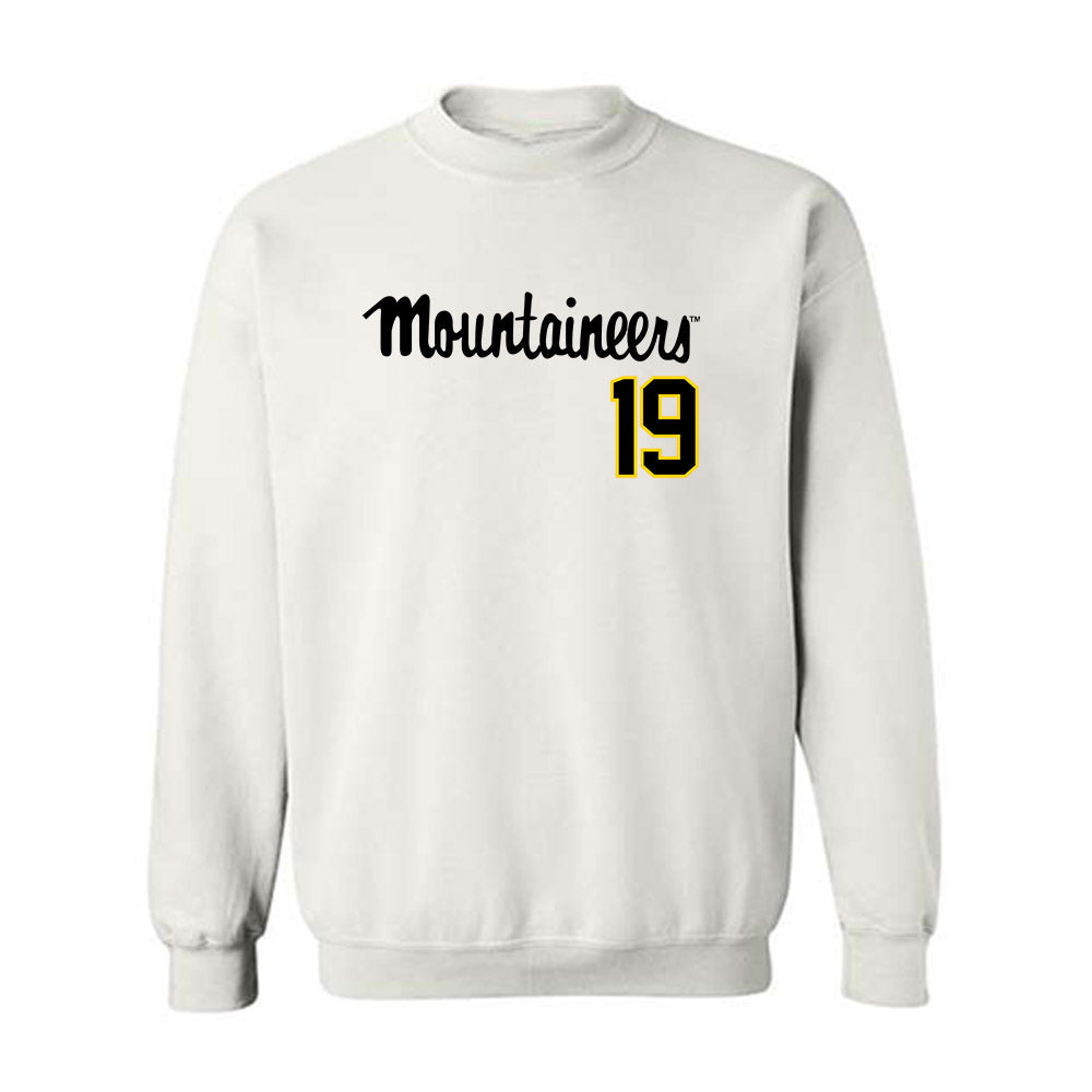 App State - NCAA Baseball : Brooks Wright - Replica Shersey Crewneck Sweatshirt-0