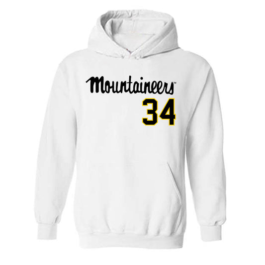 App State - NCAA Baseball : Kameron Miller - Replica Shersey Hooded Sweatshirt-0