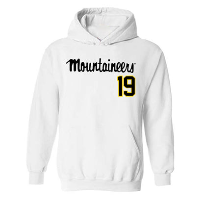 App State - NCAA Baseball : Brooks Wright - Replica Shersey Hooded Sweatshirt-0