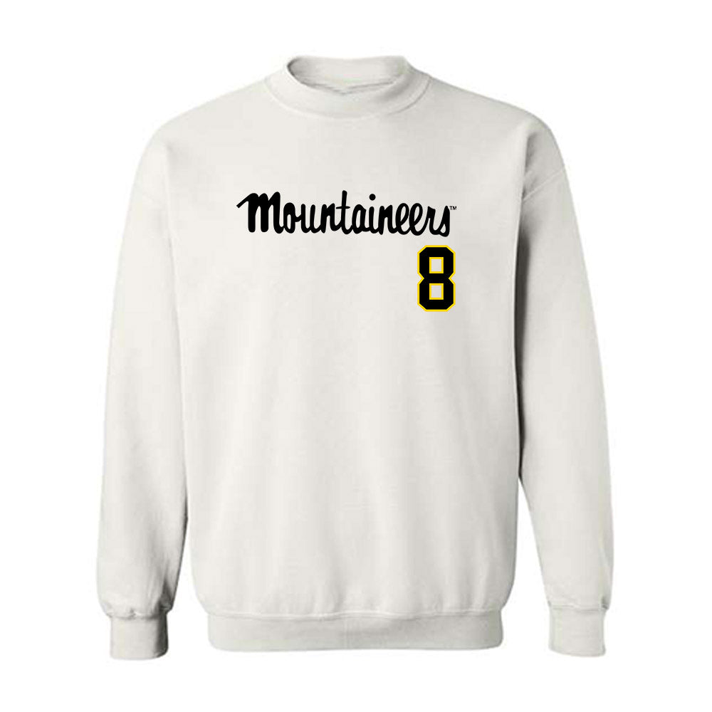 App State - NCAA Baseball : Riley Luft - Replica Shersey Crewneck Sweatshirt-0