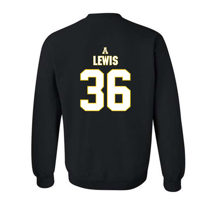 App State - NCAA Baseball : Zach Lewis - Replica Shersey Crewneck Sweatshirt