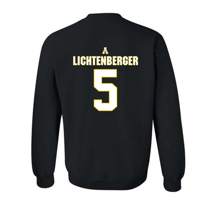 App State - NCAA Baseball : Tyler Lichtenberger - Replica Shersey Crewneck Sweatshirt-1