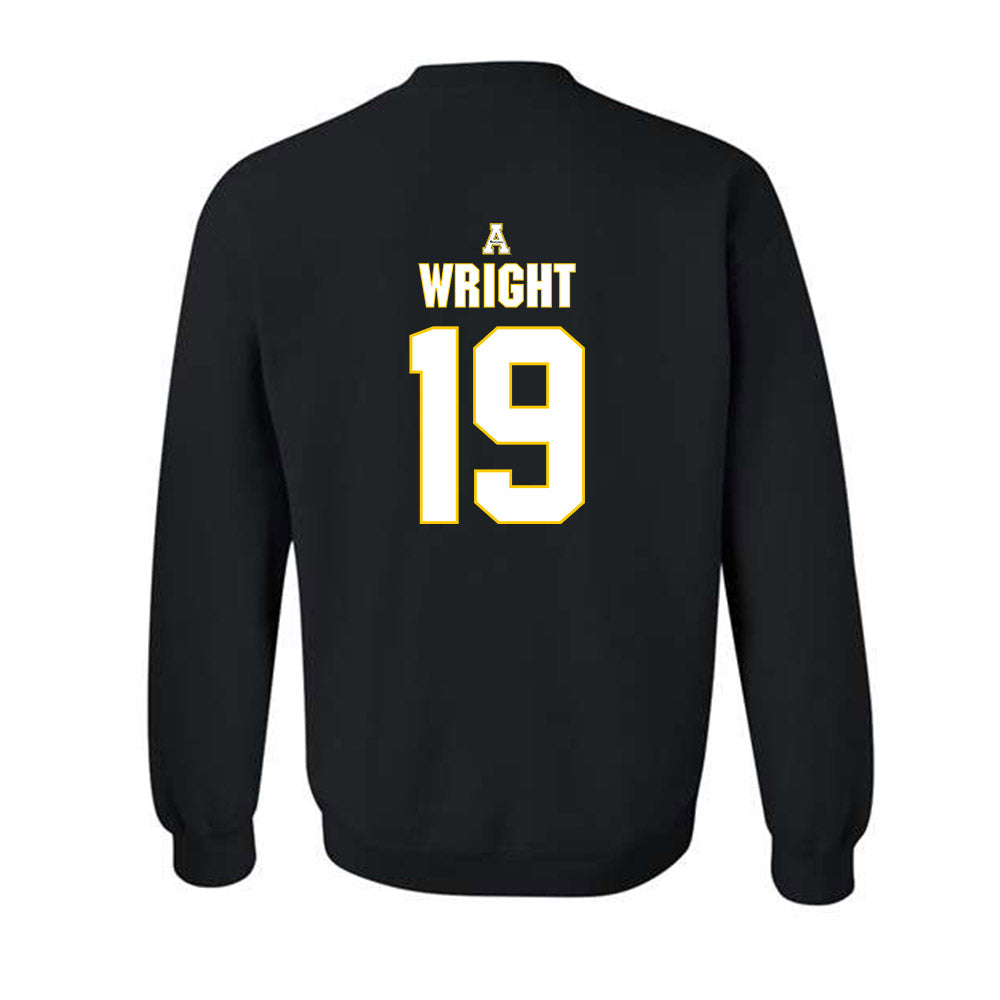 App State - NCAA Baseball : Brooks Wright - Replica Shersey Crewneck Sweatshirt-1