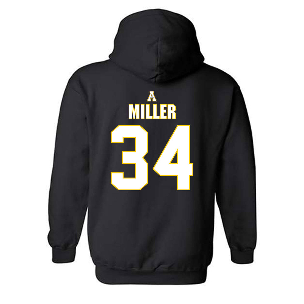App State - NCAA Baseball : Kameron Miller - Replica Shersey Hooded Sweatshirt-1